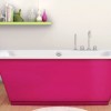 Bain autoportant fuschia